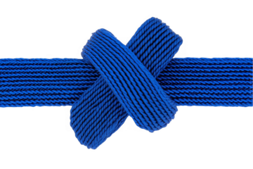 Abstract 3D Blue X Pattern on Transparent Background