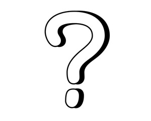 Fototapeta premium Question mark sign symbol on transparent background white color 3d for design elements 