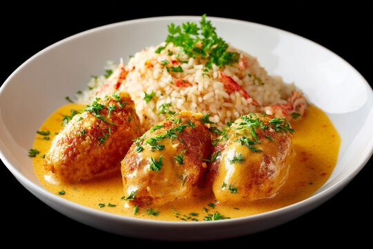 Quenelles de brochet with crayfish sauce