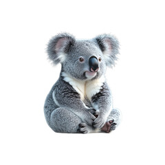 Naklejka premium Koala Sitting isolated on transparent background