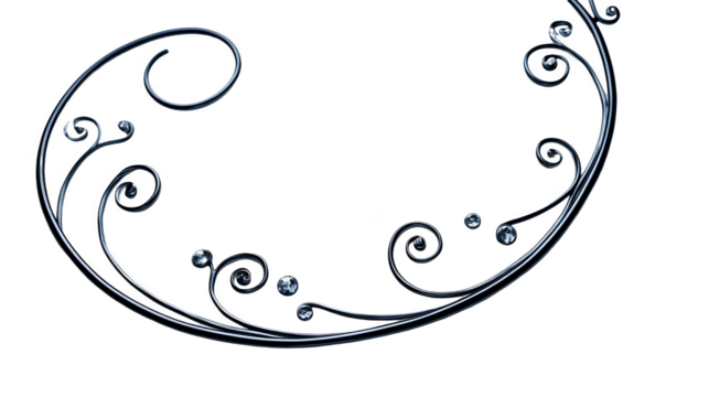 Abstract Floral Design With Transparent Background For Decorative Element - Powered by Adobe