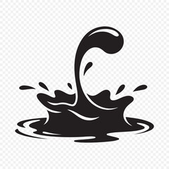 Splash and wave design elements. Water splash vector. Fresh droplet isolated black set icon. Vector illustration eps 10