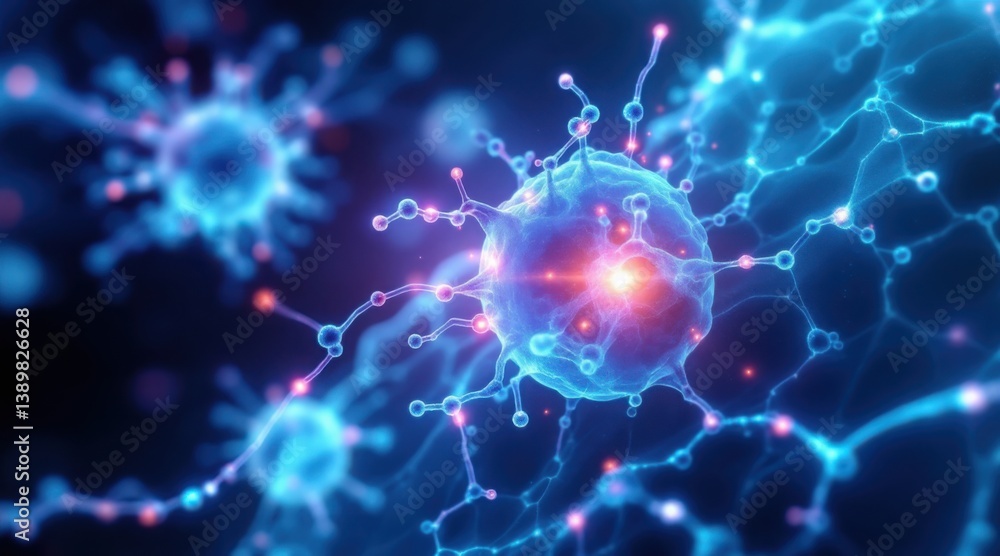 Poster Digital Stem Cells Hovering in Gigapixel Structure Visualization