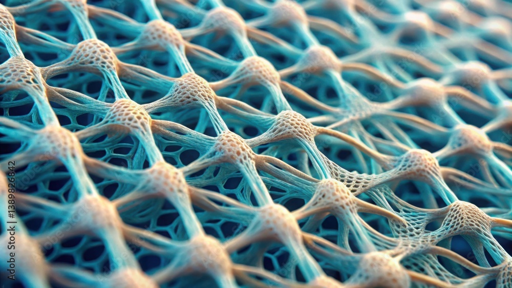 Poster Close-Up of Mesh Structure for Tissue Engineering Applications