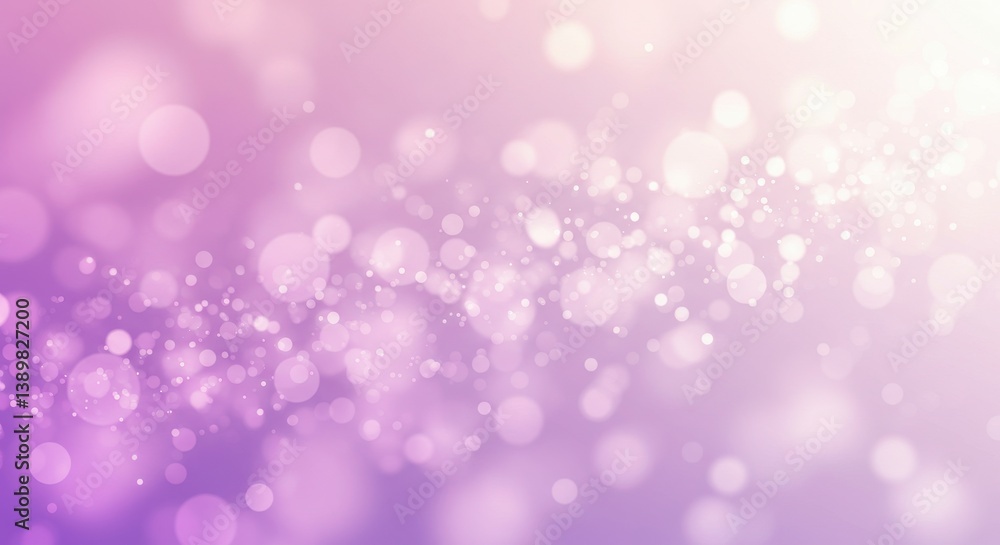 Poster soft purple gradient background with bokeh lights creating a dreamy and ethereal atmosphere effect