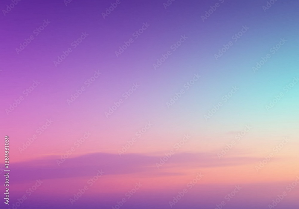 Poster abstract background with soft pastel colors blending from purple to blue and orange tones creating a
