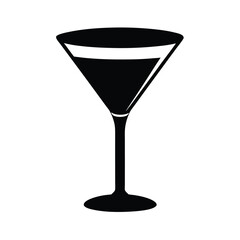 martini glass with a cocktail