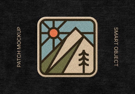 Patch Embroidery Logo Mockup