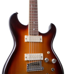 electric guitar isolated on a transparent or white background