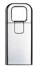 Abstract Isolated Metallic Metal Object With Reflective Steel Texture