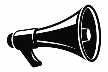 a megaphone design silhouette vector illustration © mstsokera