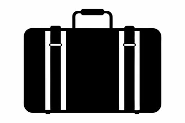 a luggage bag design silhouette vector illustration