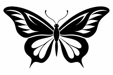 a butterfly design silhouette vector illustration