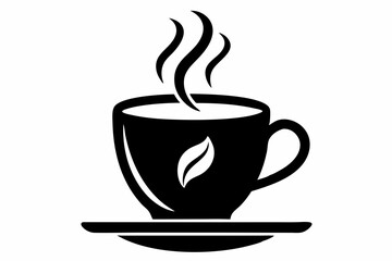 a coffee cup design silhouette vector illustration