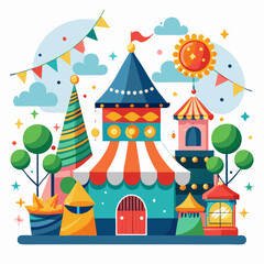 AI-generated holiday festival vector art, perfect for printables and digital designs.

