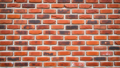 Fototapeta premium Red brick wall texture in a rustic style 