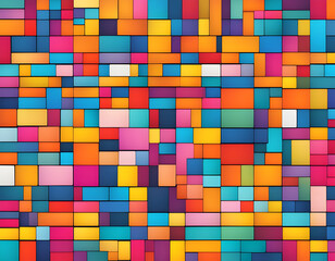 Abstract colorful pattern like big Blocks background