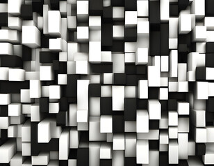 abstract black and white pattern like Blocks background