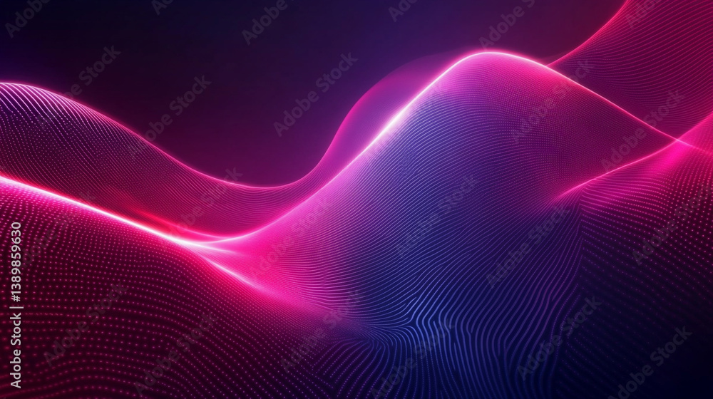 Poster abstract white wave design flowing abstract waves with soft red and blue color gradient design
