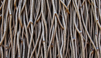 Natural Twisted Twigs Texture Background  