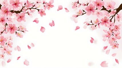 pink cherry blossom background