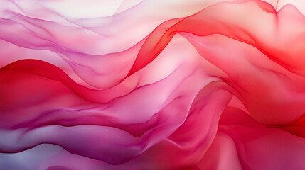 Fototapeta premium Abstract flowing silk fabric texture, beautiful draped shimmering satin background Pastel pink Silk Fabric Background