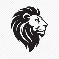 lion head silhouette vector illustration eps 10