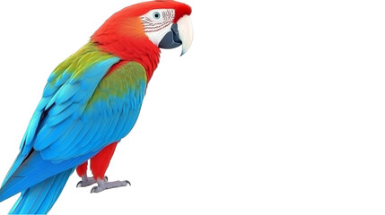 Fototapeta premium Vibrant Parrot Illustration Isolated Against Transparent Background