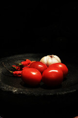 the traditional hot sambal ingredient