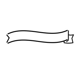 片側リボン_S字アーチ_ベクター素材_01