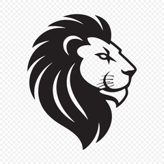 lion head silhouette vector illustration eps 10
