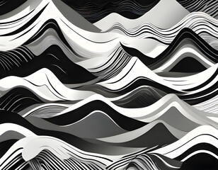 abstract black and white pattern like Mountain background