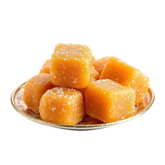Traditional Indian Sweets Ladoo and Gulab Jamun on Transparent Background