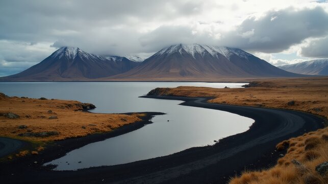 Dramatic Eldgja in Iceland at midday, featuring cloudy conditions and captured from above.