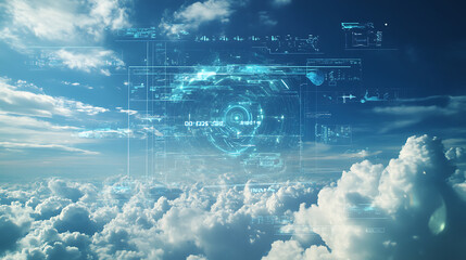 An AI powered weather prediction system, analyzing atmospheric data to provide highly accurate forecasts, Environmental tech style