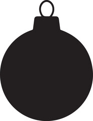 Christmas ornament silhouette vector art