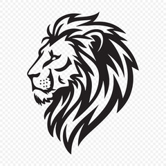 Lion face silhouette. Lion head vector illustration eps 10