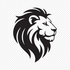 Lion face silhouette. Lion head vector illustration eps 10