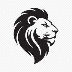 Lion face silhouette. Lion head vector illustration eps 10