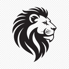 Lion face silhouette. Lion head vector illustration eps 10