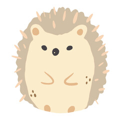 a hedgehog Hand drawn illustration Easter Clipart element Invitations, gifts, greeting cards, print, textile