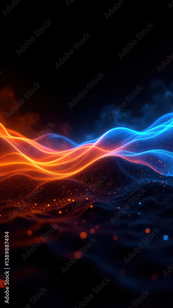 Aufkleber a dynamic image showcasing cyber defense with a flowing blend of fiery hues, symbolizing power and p
