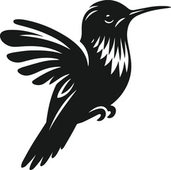 Hummingbird silhouette vector