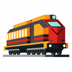 train isolated on white