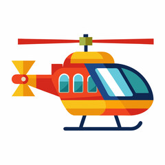 Naklejka premium helicopter vector icon