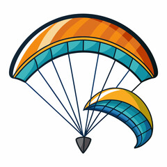 vector illustration of a parachute