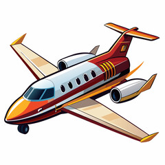 airplane isolated on white