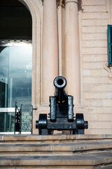 Cannons of Auberge de Castille, Valletta, Malta &ndash; Historic Baroque Landmark