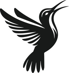 Hummingbird silhouette vector