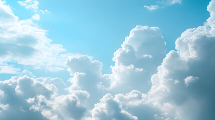 formation with a soft baby blue and white sky texture 